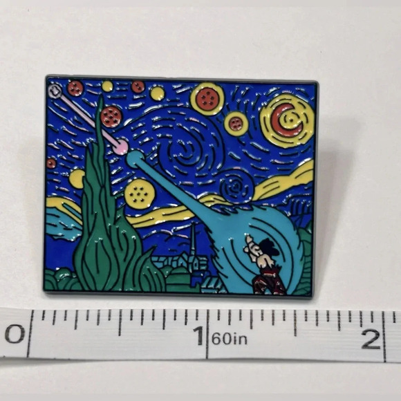 Dragonball x Van Gogh’s The Starry  Night Pin 🎨✨💥 - Picture 3 of 5